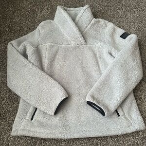 The North Face Light Gray Sherpa Fleece